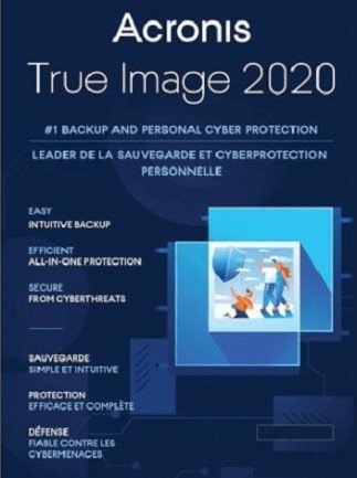 Acronis True Image Backup Software 2020 (PC, Android, Mac, iOS) 1 Device – Acronis Key – GLOBAL
